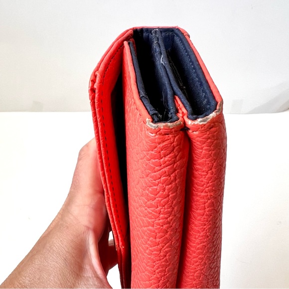 NAUTICA ID Safe Snap Closure Coral/Orange Wallet - Picture 16 of 17